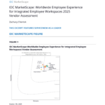 ServiceNow has been recognized as a leader in the 2025 IDC MarketScape: Worldwide Employee Experience for Integrated Employee Workspaces.