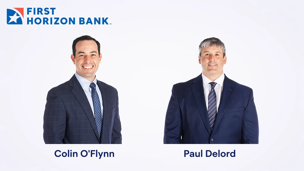 First Horizon Bank Welcomes Colin O'Flynn and Paul Delord to New Orleans Team
