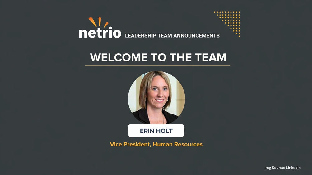 Netrio Names Erin Holt as Vice President of Human Resources