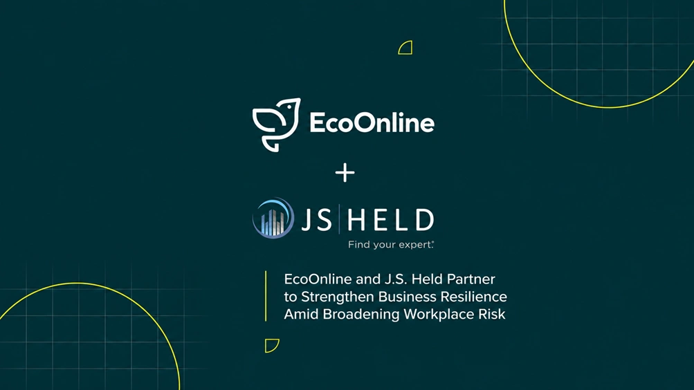 EcoOnline and J.S. Held Partner to Strengthen Business Resilience Amid Broadening Workplace Risk