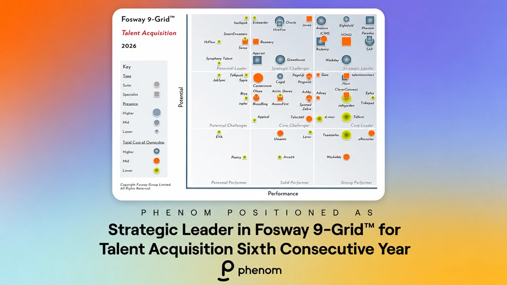 Phenom Positioned as Strategic Leader in Fosway 9-Grid™ for Talent Acquisition Sixth Consecutive Year